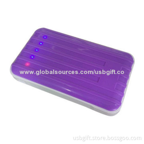 Power Bank, Dual USB Port Actual 6500mAh Mobile Capacity, with Battery LED Indicator Light